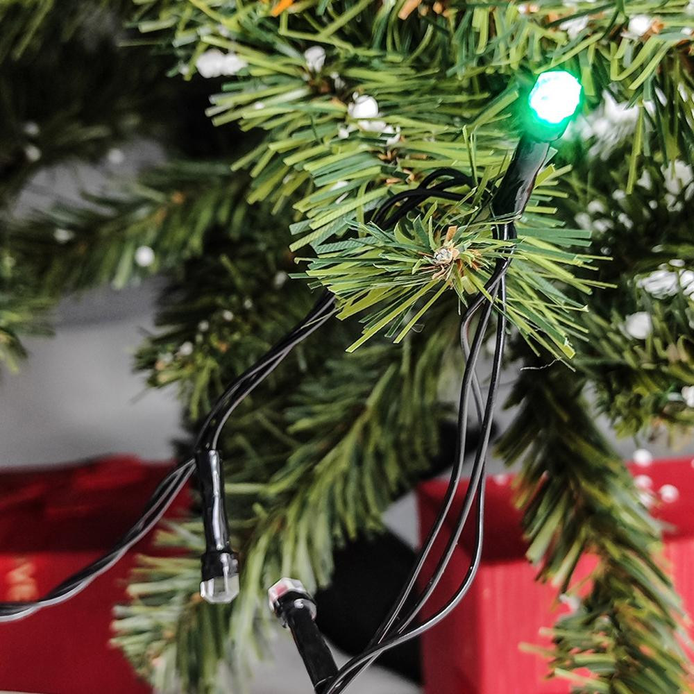 Гирлянда светодиодная 5,5 м 100 Led кристалл нить мультиколор XHP-1112 Fex