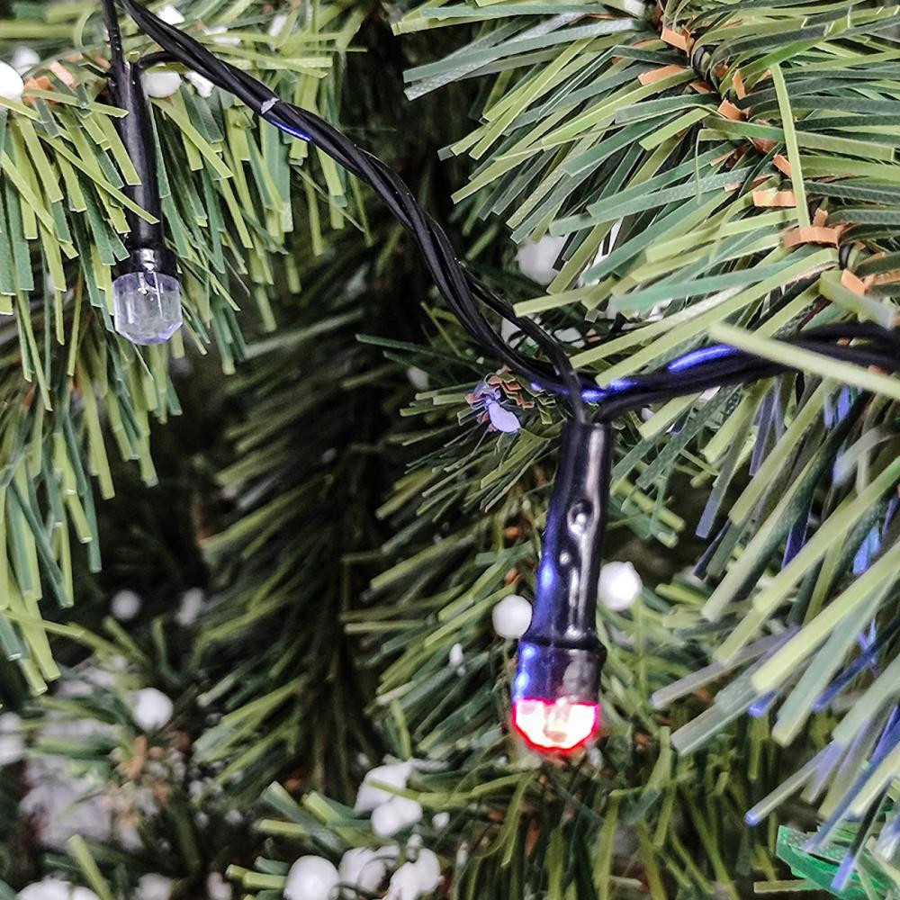 Гирлянда светодиодная 5,5 м 100 Led кристалл нить мультиколор XHP-1112 Fex