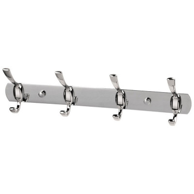 Вешалка металлическая настенная 35х5,2х9,5 см 4 крючка SSA-002-4 Рыжий Кот