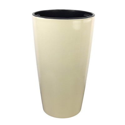 Горшок пластиковый  35 л со вставкой 15 л бежевый Рондо Альтернатива