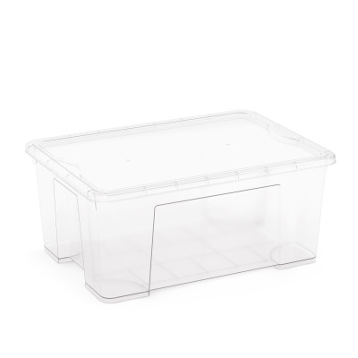 Контейнер пластиковый универсальный 45 л с крышкой прозрачный Альтернатива