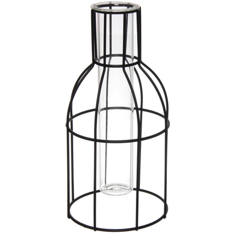 Ваза стеклянная для цветов h 230 мм Brownie Ultramarine