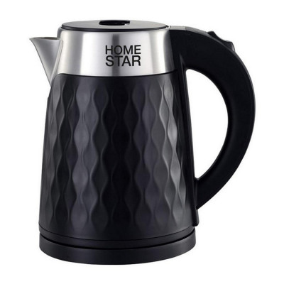 Чайник пластиковый электрический 1,7 л 1,5 кВт черный двойной корпус HomeStar