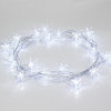 Мини изображение Гирлянда светодиодная  2,8 м 20 led яркие снежинки белый Волшебная страна