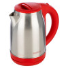 Мини фото Чайник металлический электрический 1,8 л 1,5 кВт диск красный Energy