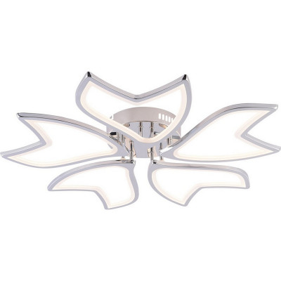 Люстра светодиодная 5 плафонов 74,5*8,5см 170Вт 8670LM 50м2 3 цвета пульт хром Baizheng Люстра светодиодная 5 плафонов 74,5*8,5см 170Вт 8670LM 50м2 3 цвета пульт хром Baizheng