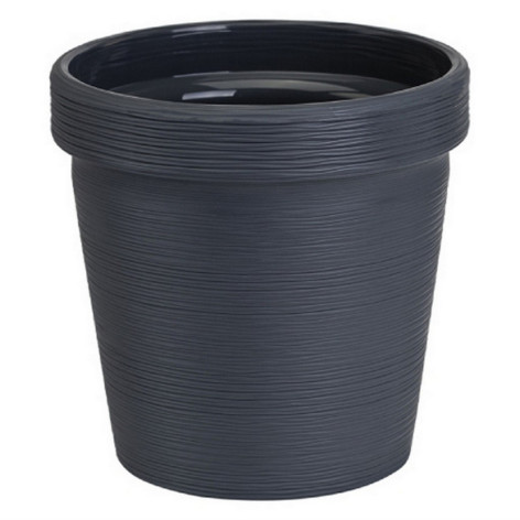Кашпо пластиковое  1,1 л антрацит Терра Bmc