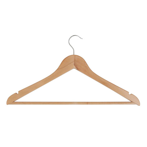 Вешалка деревянная для одежды 43,4х1,2 см перекладина Рыжий кот