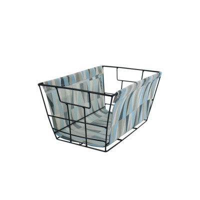 Органайзер металлический каркас текстиль 30*20*15 см для хранения вещей микс Baizheng