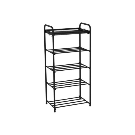 Подставка металлическая для обуви 5-ти ярусная 45,5х30х95 см черный Альфа 15 ЗМИ