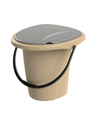 Ведро туалет пластиковое 18 л съемная крышка Альт-Пласт