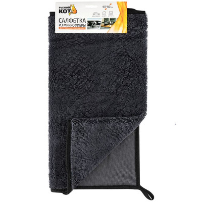 Салфетка микрофибра 40*60 см 500 гp/м² двухсторонняя ворс + гладкая Рыжий кот Салфетка микрофибра 40*60 см 500 гp/м² двухсторонняя ворс + гладкая Рыжий кот