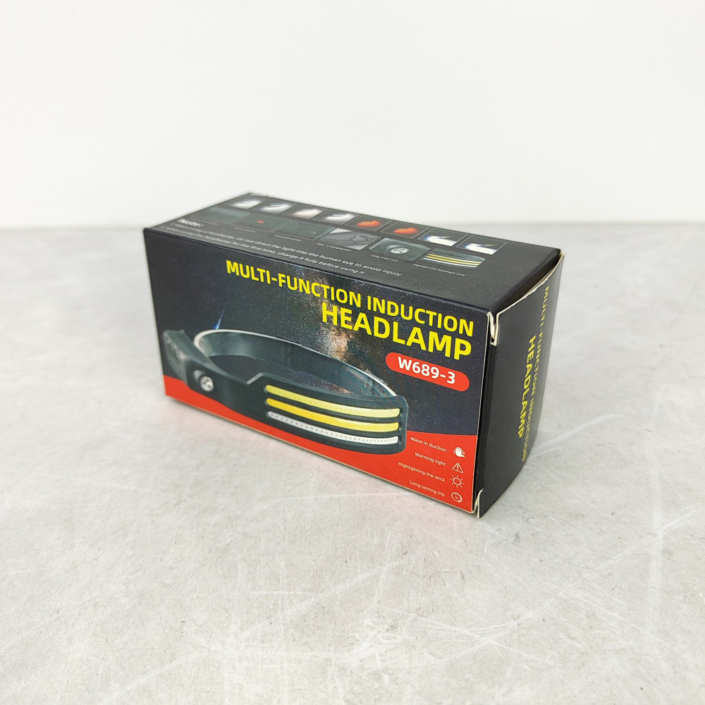 Фонарь налобный  3 led аккумулятор 4 режима usb Baizheng
