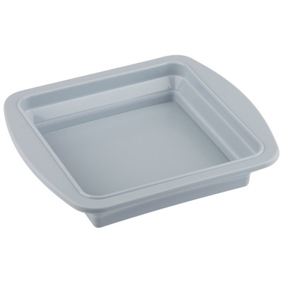 Форма силиконовая для выпечки 24,5*21,8*4,5 см складная квадрат серый Armonico Mallony