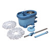 Мини изображение Набор ведро пластиковое с отжимом 12 л + швабра металл 124 см 2 насад под упак синий Baizheng