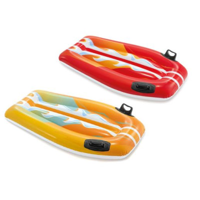 Доска для плавания 112*62см с ручками надувная Intex