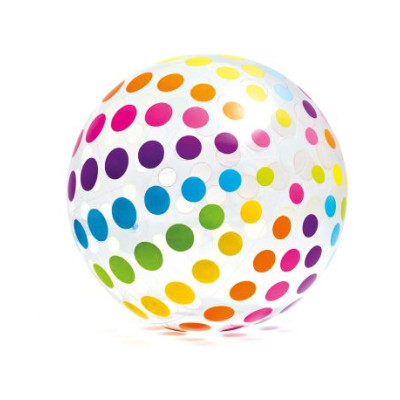 Мяч пляжный 107 см микс Горох Intex