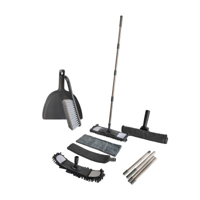Набор пластиковый для уборки №10 комплект 8 предметов Графит Baizheng