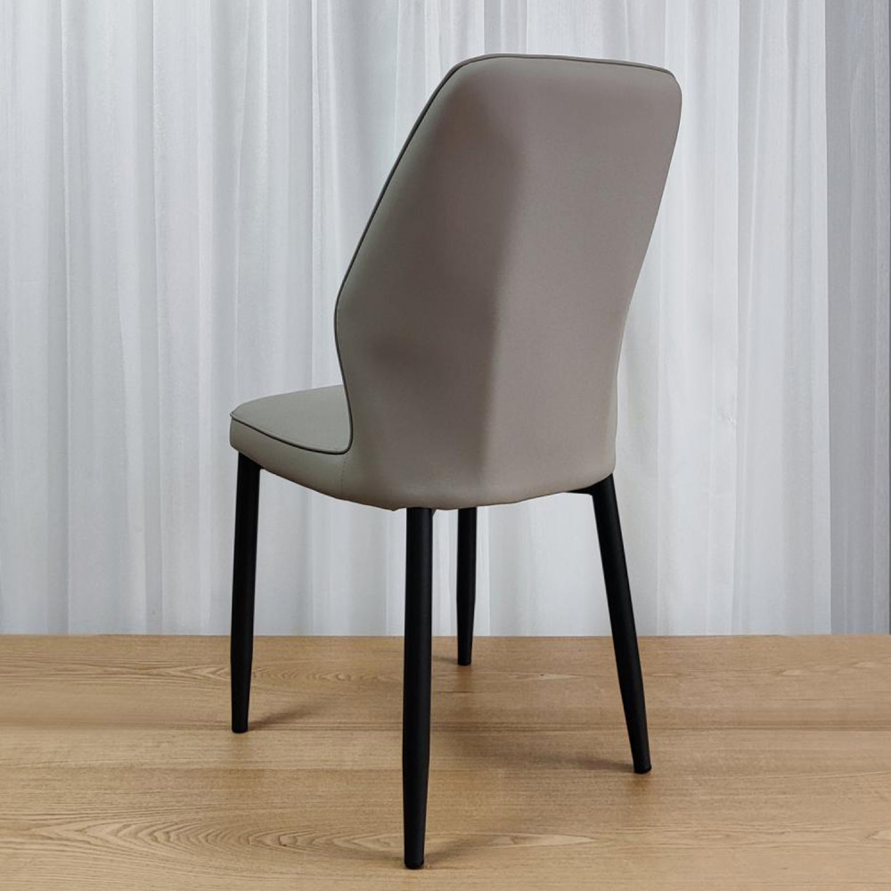 Стул металлический Baizheng BZ-103 87×44×45 см, искусственная кожа, светло-серый, до 150 кг