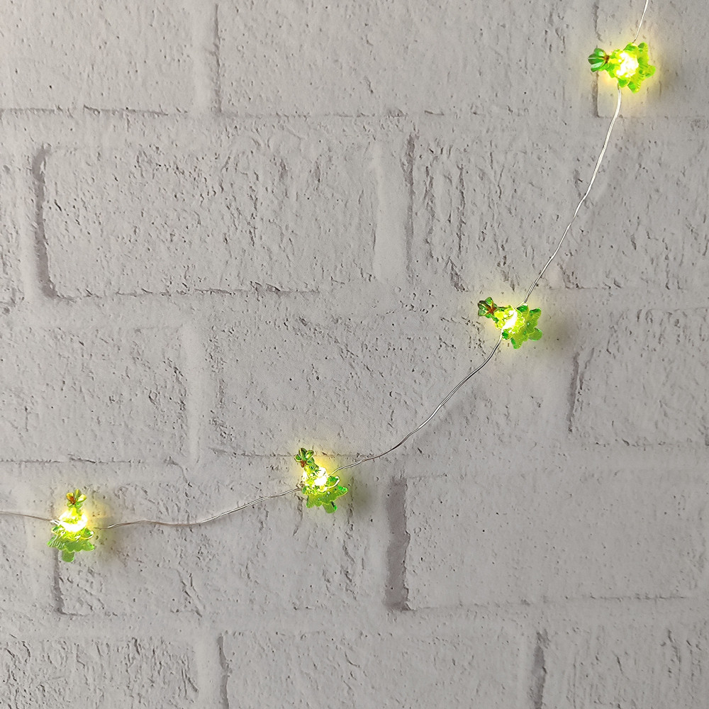 Гирлянда светодиодная 2 м 20 led батарейки 2хCR2032 Елочка новогодняя Серпантин