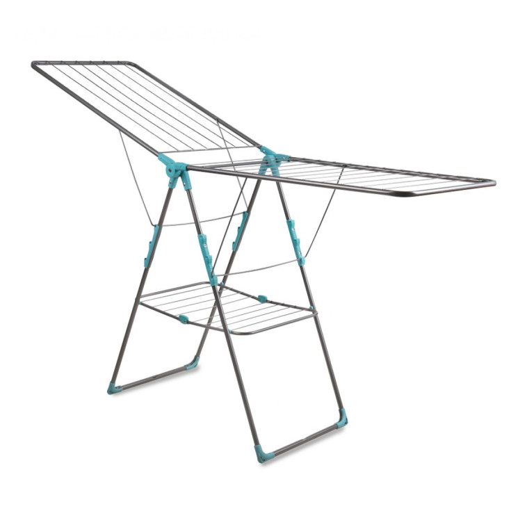 Сушилка металлическая напольная для белья 21 м 1790*515*980 мм серебряный Nika