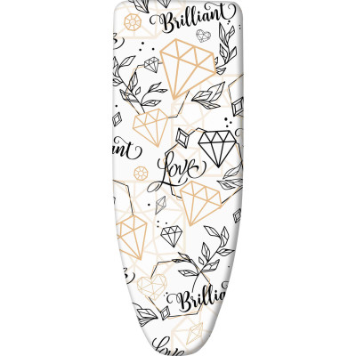 Чехол хлопок с поролоном для гладильной доски 1300х520 мм Ника бриллиант Nika