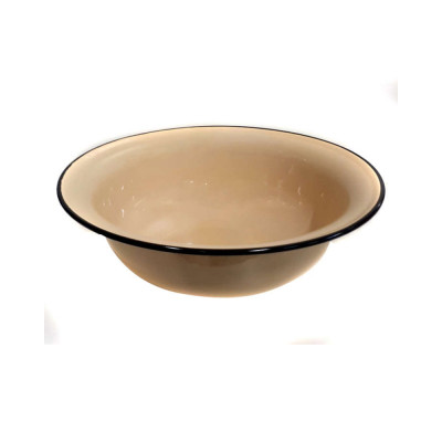 Миска эмалированная 2 л палевый Стальэмаль