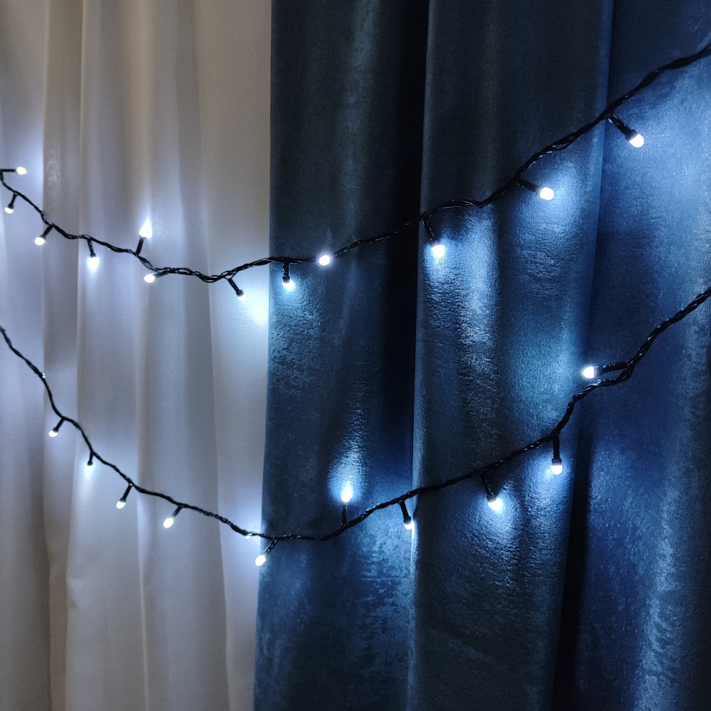 Гирлянда светодиодная 10 м 200 Led нить Лампочки  XHP-15-B Fex