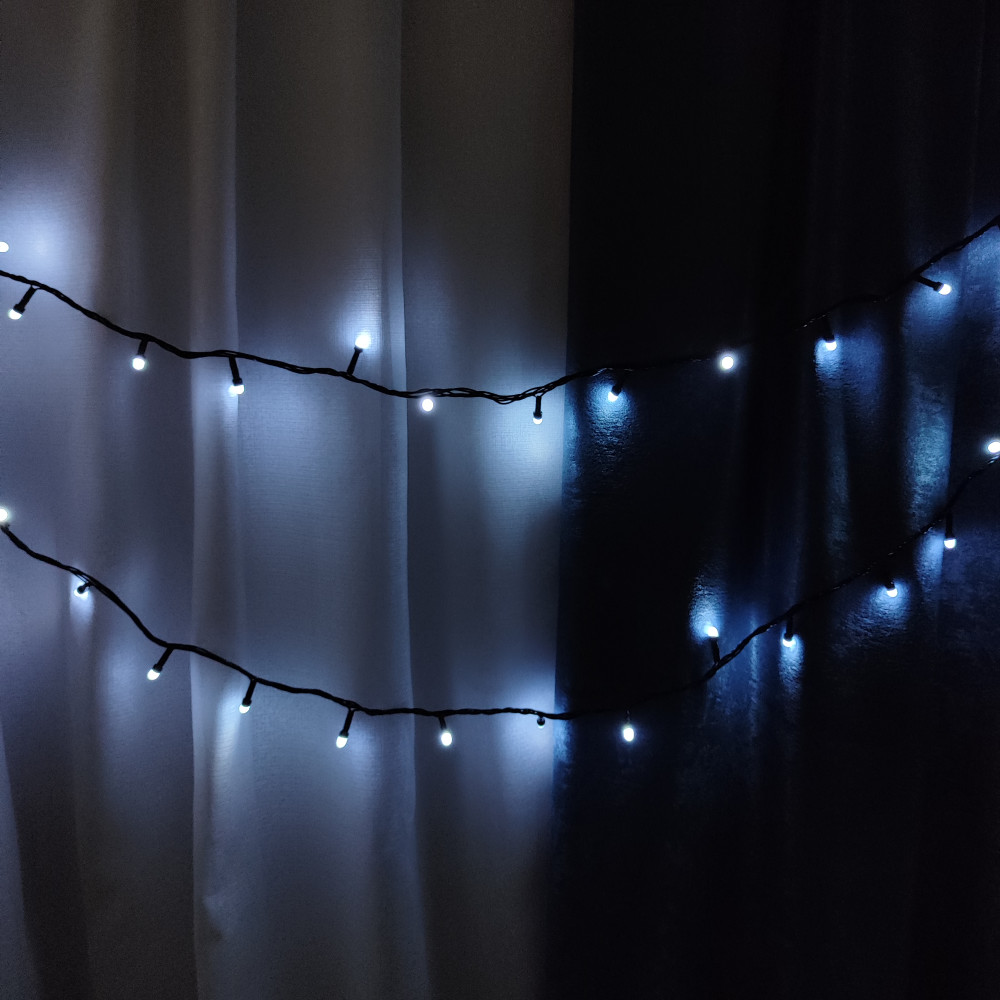 Гирлянда светодиодная 10 м 200 Led нить Лампочки  XHP-15-B Fex