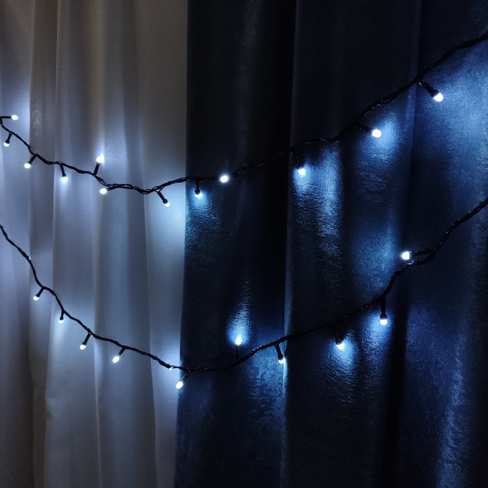 Гирлянда светодиодная 10 м 200 Led нить Лампочки  XHP-15-B Fex