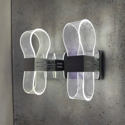 Бра светодиодный 2 плафона 26*21,5*11 см 24Вт 6000 LM 10м2 акрил 2 цвета Baizheng