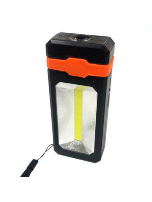 Фонарь ручной  led 13х5,58х2,7 см пластиковый аккумулятор солнечная батарея 2 режима Baizheng