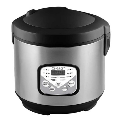 Мультиварка нержавеющая сталь 5 л 900 Вт 10 программ чаша антипригарная дисплей черно-сер