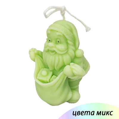 Свеча новогодняя 9 см Дед Мороз микс NP-3061 Fex