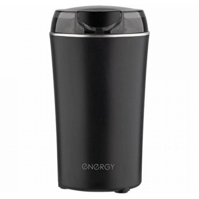 Кофемолка пластик 150 Вт 50 гр чаша ножки нержавеющая сталь импульс черный EN-107 Energy Кофемолка пластик 150 Вт 50 гр чаша ножки нержавеющая сталь импульс черный EN-107 Energy