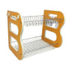 Мини фото Сушилка пластиковая для посуды 40*28,5*34 см 2-х ярусная оранжевый Baizheng