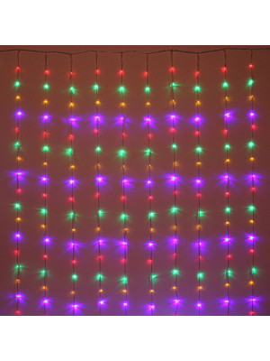 Гирлянда светодиодная 3х2,5 м 360 LED IP-20 занавес мультицвет Водопад Серпантин Гирлянда светодиодная 3х2,5 м 360 LED IP-20 занавес мультицвет Водопад Серпантин