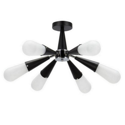 Светильник спот 6 плафонов 73*22 см Е27 60Вт 24 м2 плафон стекло черный Baizheng Светильник спот 6 плафонов 73*22 см Е27 60Вт 24 м2 плафон стекло черный Baizheng