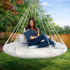 Мини изображение Кресло-качели текстильное подвесное 140 см оксфорд нагрузка до 200 кг  Baizheng