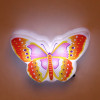 Мини фотография Ночник светильник 9*5,5 см микс 4 цвета 4LED 230V Бабочка