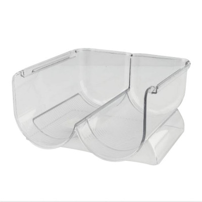 Подставка пластиковая для бутылок 20х20.5х10.5 см прозрачный Baizheng