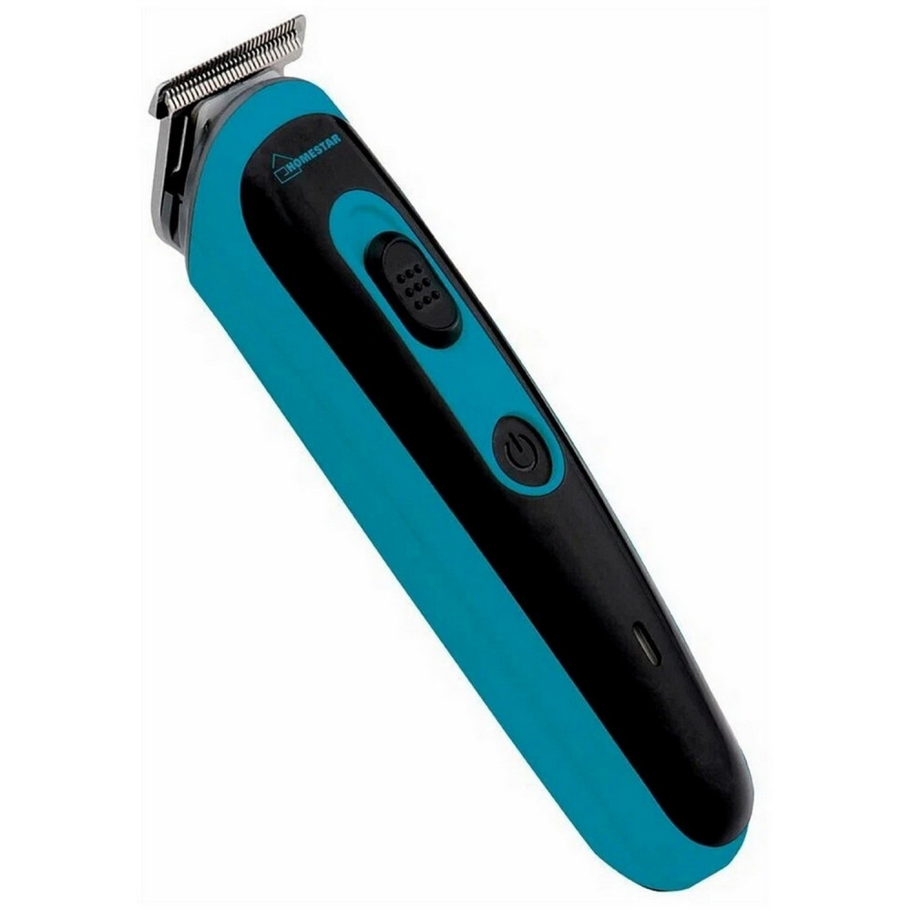 Машинка для стрижки  3 Вт аккумулятор 600 mAh 4 насадки черно-синий HS-9011 HomeStar