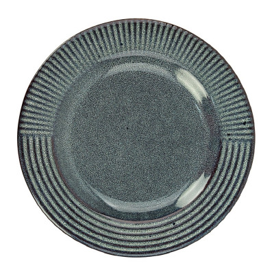 Тарелка керамическая десертная 20,5 см Stripe Коралл