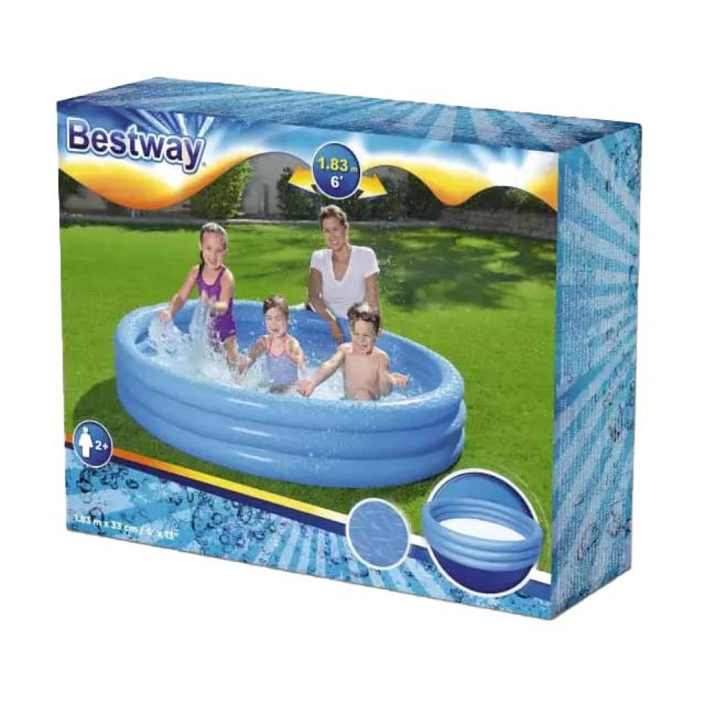 Бассейн надувной 183x33 см 480 л микс BestWay
