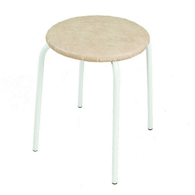 Табурет металлический 460х460х470 мм 150 кг круглый бежевый Пенёк легкий ЗМИ Табурет металлический 460х460х470 мм 150 кг круглый бежевый Пенёк легкий ЗМИ