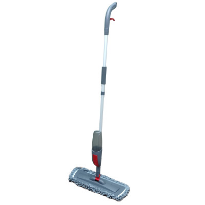 Швабра металлическая 120 см с распылителем микрофибра 44*19 см Baizheng Швабра металлическая 120 см с распылителем микрофибра 44*19 см Baizheng