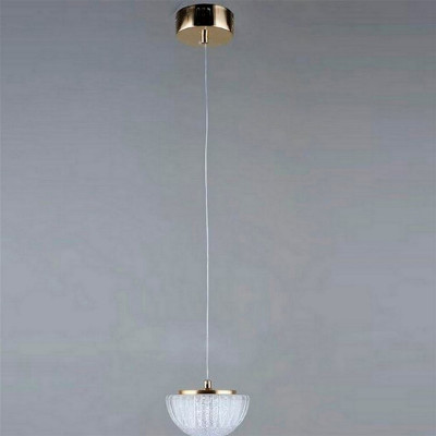 Люстра кухонная 1 плафон 14*80 см Е27 60Вт 4м2 плафон стекло золото Baizheng Люстра кухонная 1 плафон 14*80 см Е27 60Вт 4м2 плафон стекло золото Baizheng