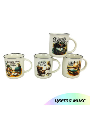 Кружка керамическая 310 мл микс Coffee Baizheng Кружка керамическая 310 мл микс Coffee Baizheng