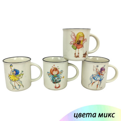 Кружка керамическая 310 мл микс Фея Baizheng