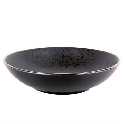 Тарелка керамическая суповая 20 см 800 мл Elite black Коралл Тарелка керамическая суповая 20 см 800 мл Elite black Коралл